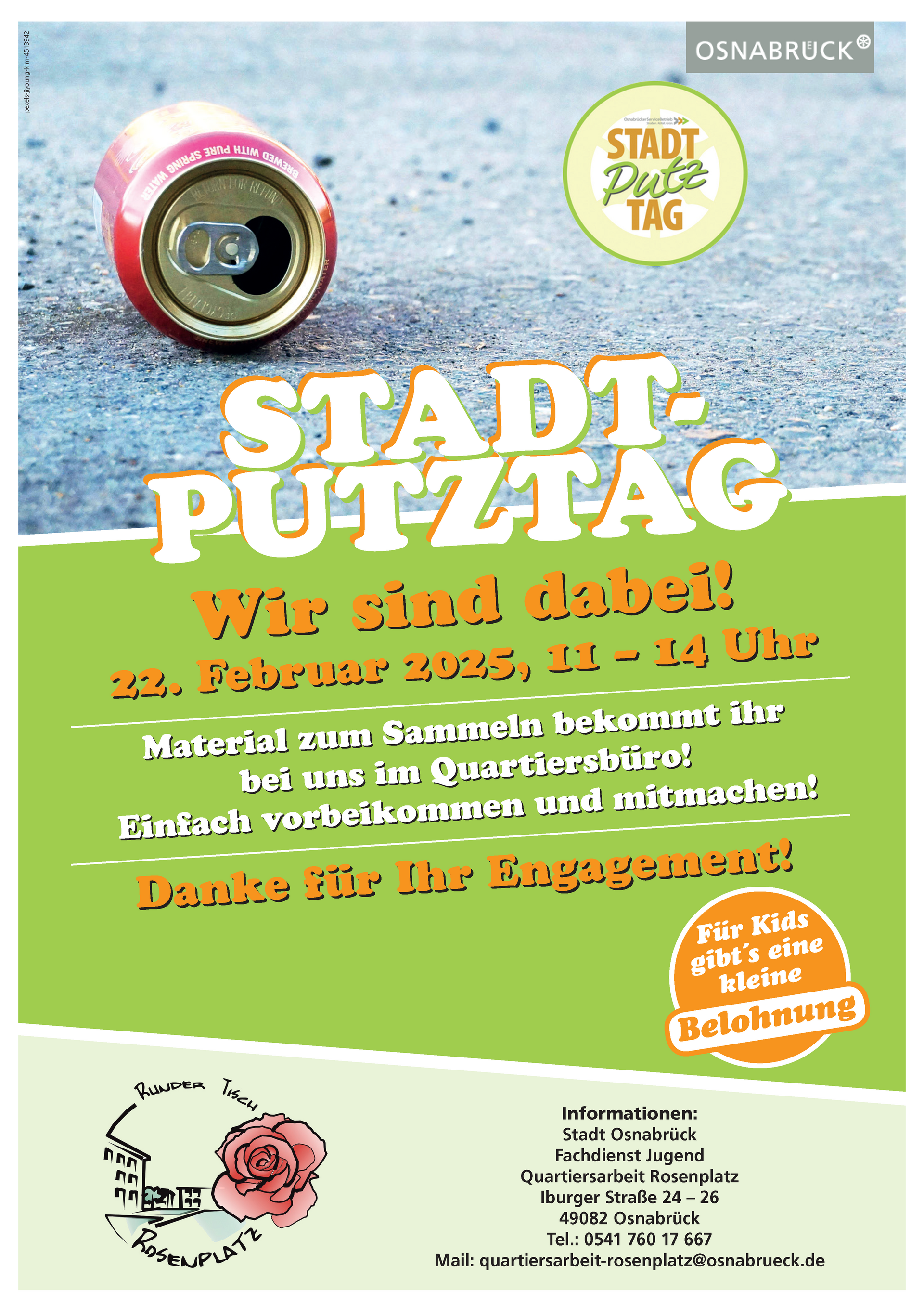 Plakat zum Stadtputztag
