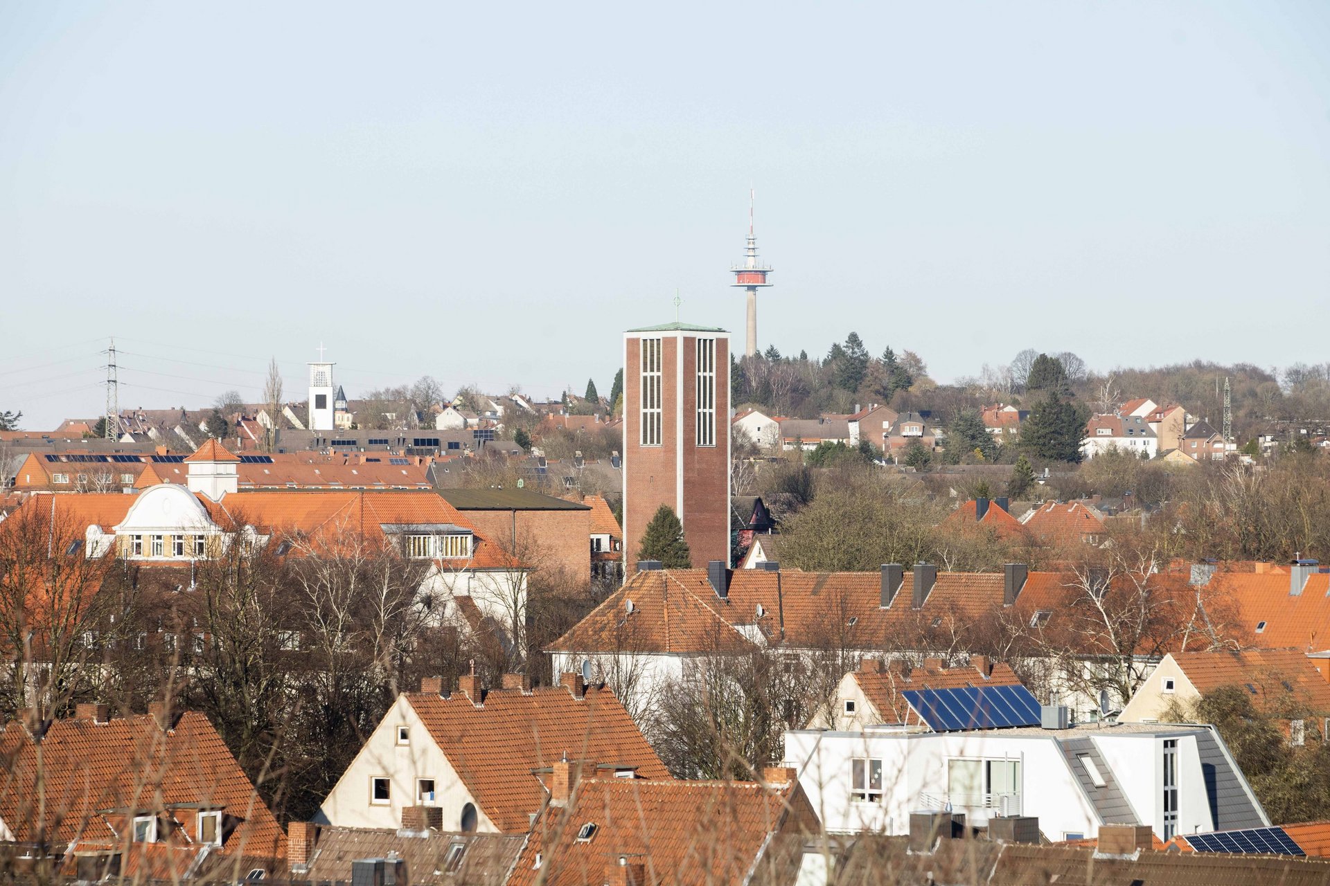 Blick über die Dächer des Stadtteils Schinkel, Foto: Swaantje Hehmann
